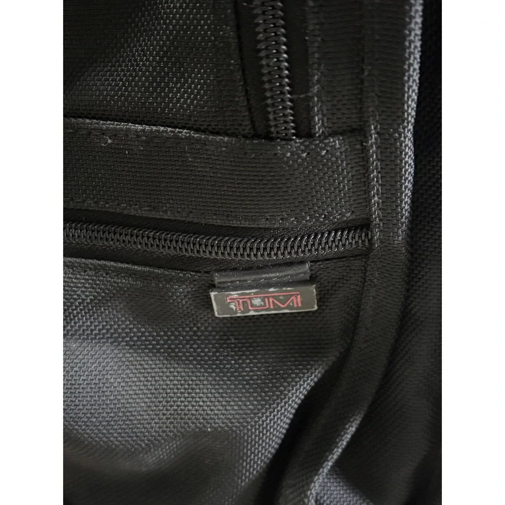 Tumi Alpha Deluxe Wheeled Briefcase Black Ballistic Nylon Laptop Bag 2207D3‎